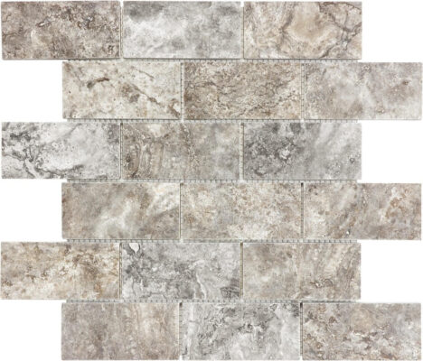 ANATOLIA TILE – SILVER ASH TRAVERTINE 4 x 4 ☑️ Best Online Flooring Store