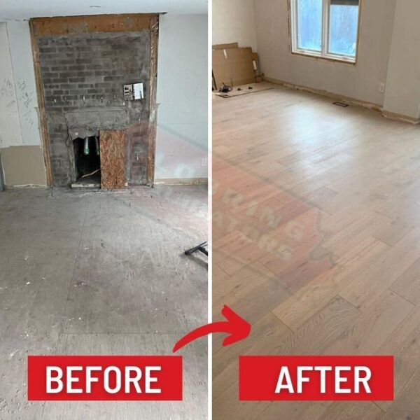 Scarborough Home Upgrades to Hardwood Floors ☑️ Flooring Liquidators