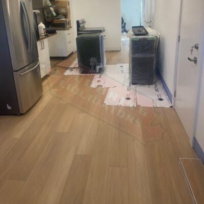 installing new vinyl floor in house