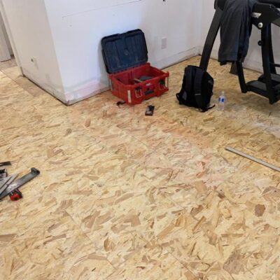 new vinyl flooring install in house