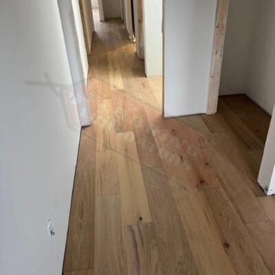engineered hardwood floor installed in new house