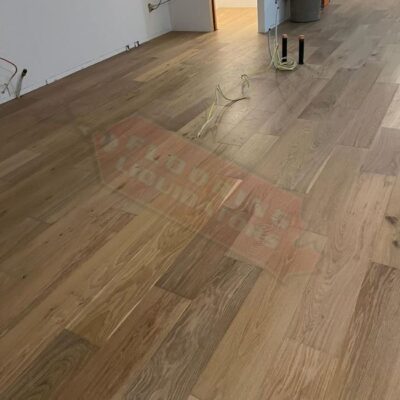 engineered hardwood floors install in new house build
