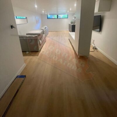 renovating home with new vinyl flooring