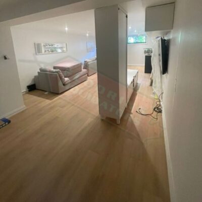 renovating home with new vinyl floors