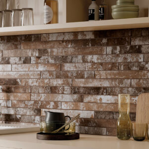 brickstone rustique red brick 2x18 matte kitchen 1070