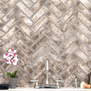 doverton gray clay brick herringbone a