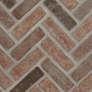 noble red clay brick herringbone