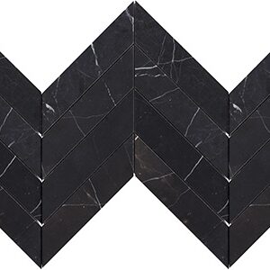 NESHADA - MARBLE - 2" X 8" NERO MARQUINA CHEVRON