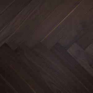 Black Walnut 5 Herringbone Collection Chocolate